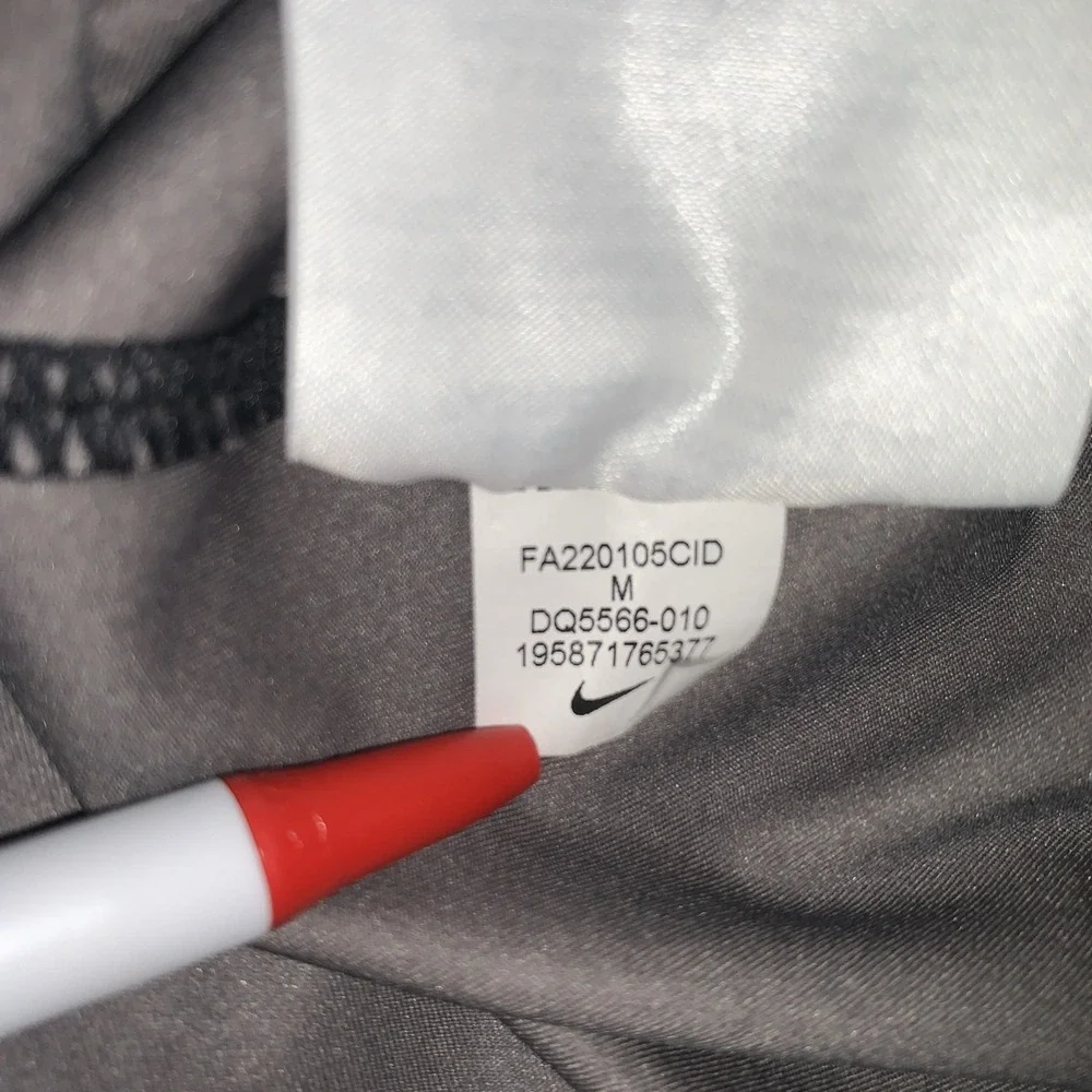 Nike Women's Pro Dri Fit Crop Training Tank Size Medium Gray Black Sporty